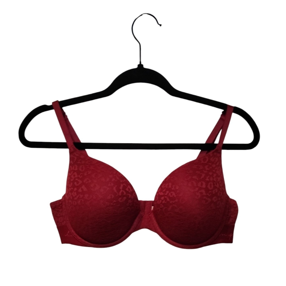 PINK Victoria's Secret 38C Push Up Bold Red Bra